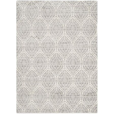 Safavieh Valencia Power Loomed Rectangle Rug- Mauve - Cream- 9 x 12 ft. VAL206A-9